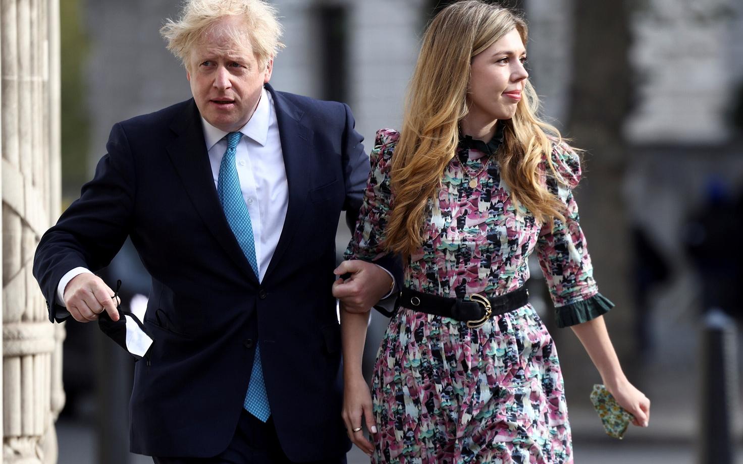 Boris Johnson ja Carrie Symonds.