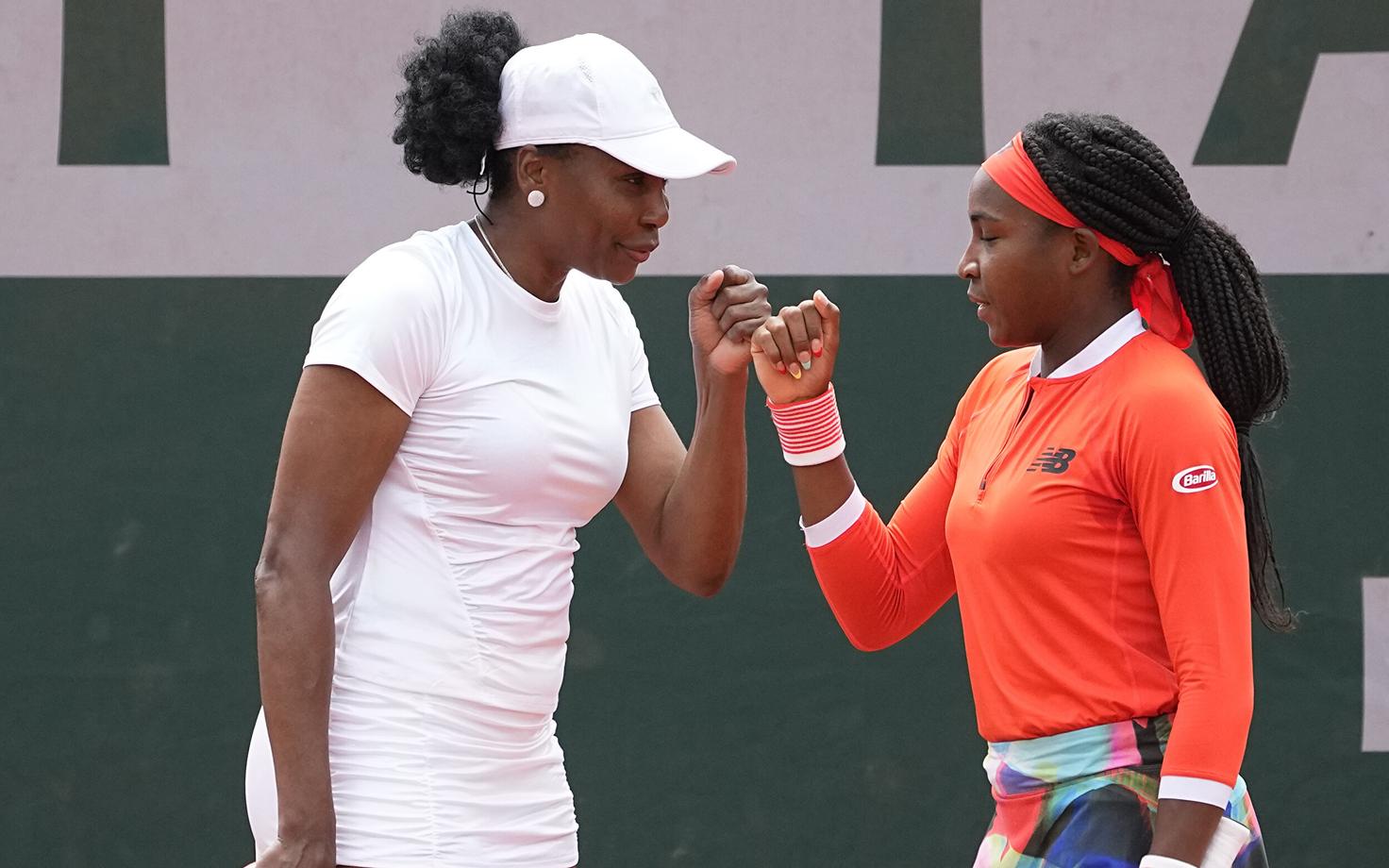 Venus Williams ja Cori Gauff