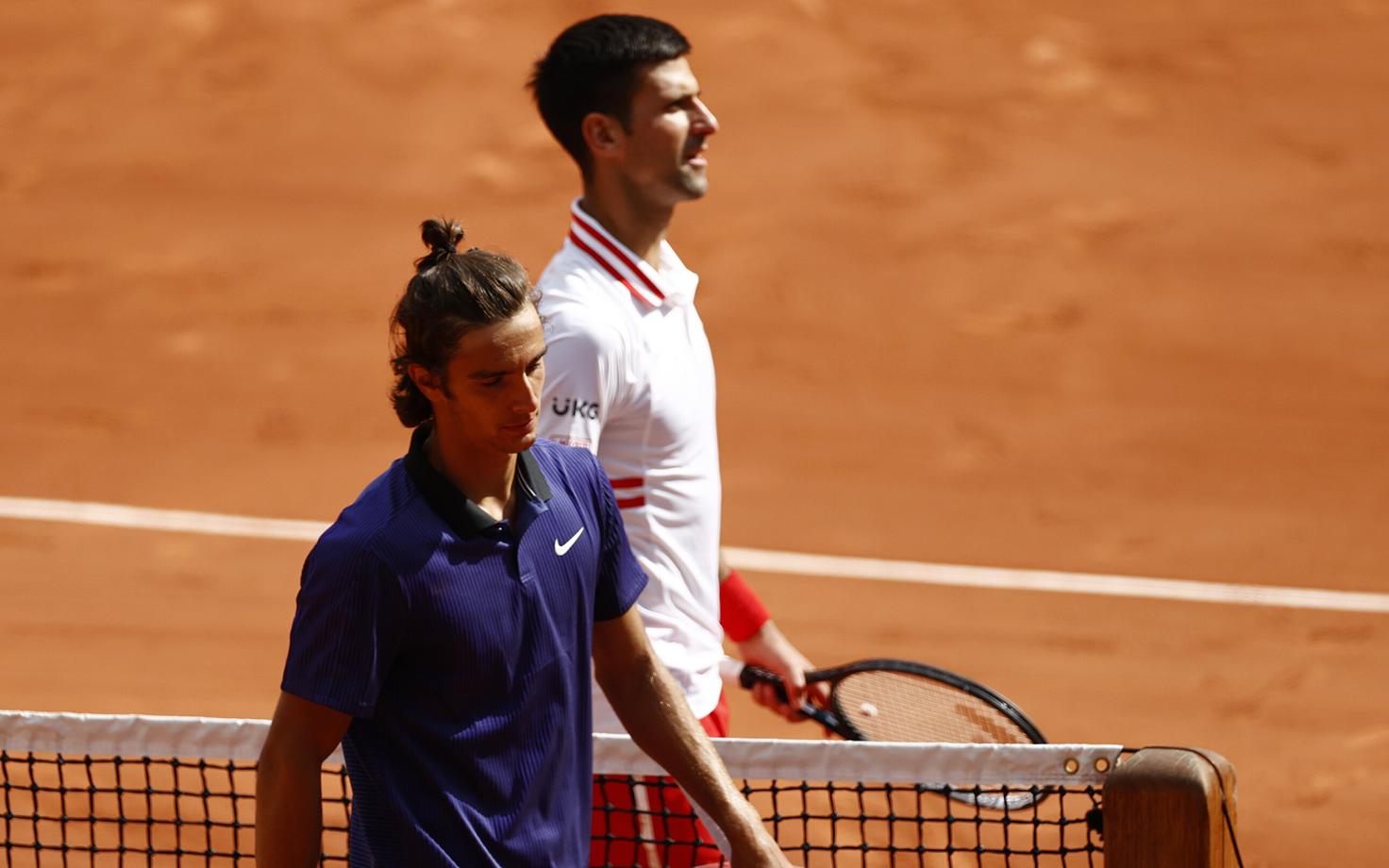 Lorenzo Musetti ja Novak Djokovic