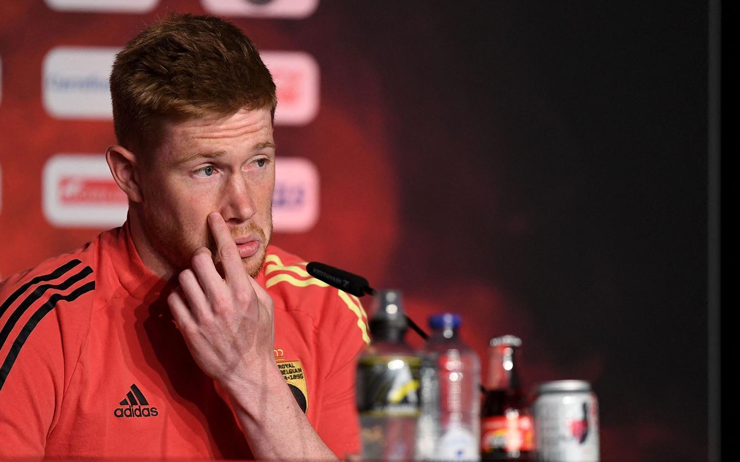 Kevin De Bruyne pressikonverentsil