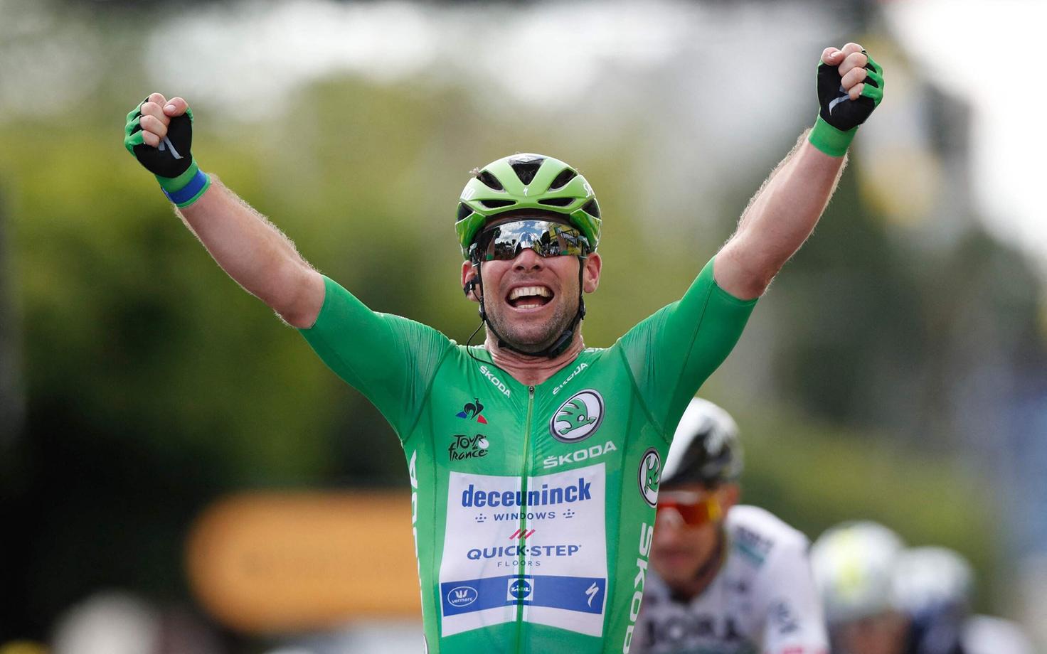 Mark Cavendish tähistamas karjääri 32. Prantsusmaa velotuuri etapivõitu.