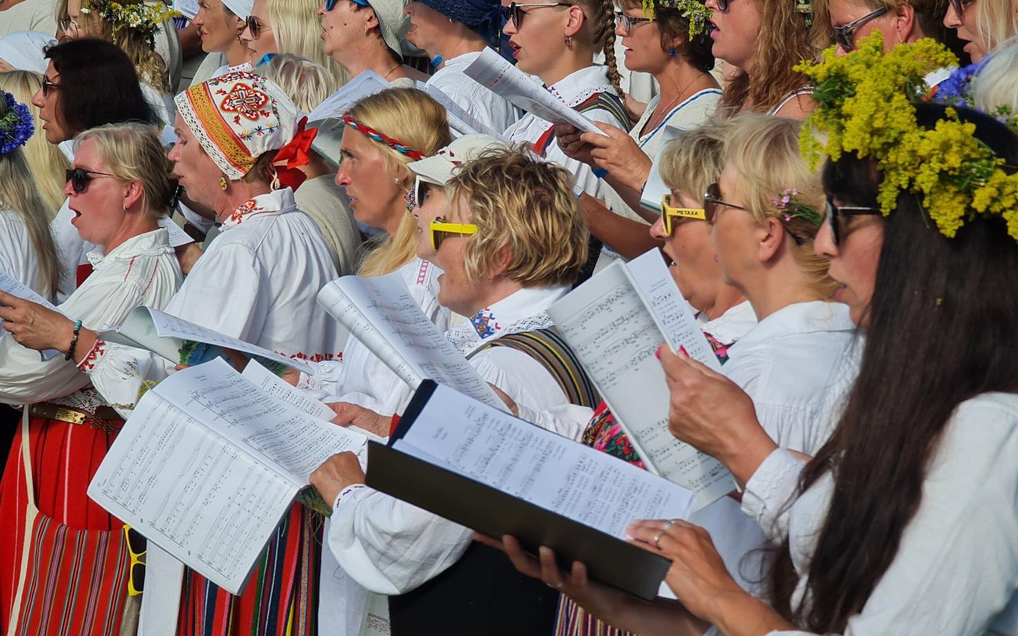 Väikesaarte laulupidu Abrukal.