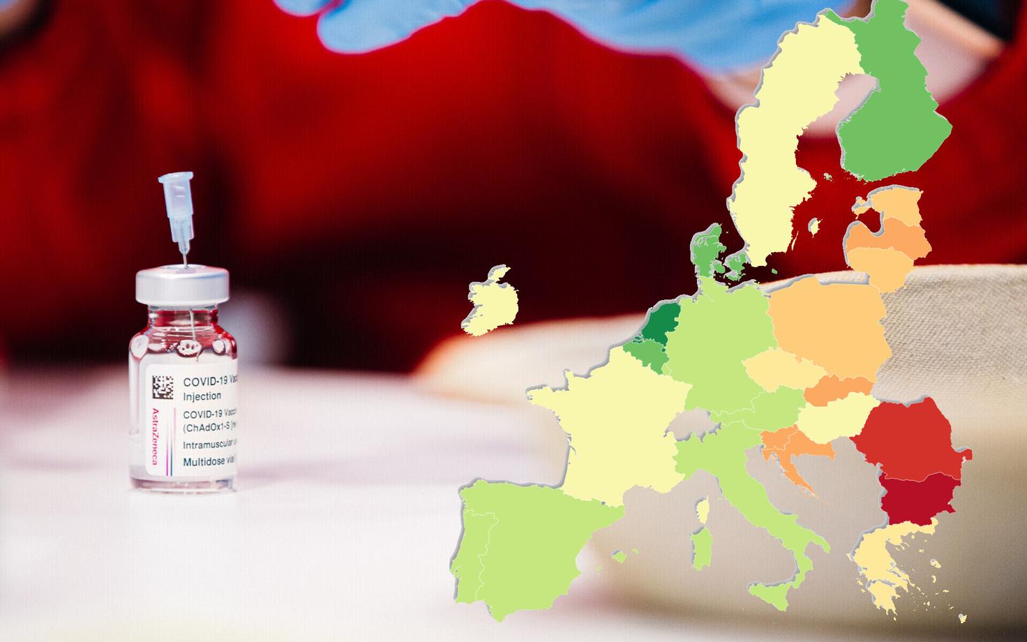 Vahe Malta ja Bulgaaria elanike vaktsineerituses ulatub ligi 50 protsendini.