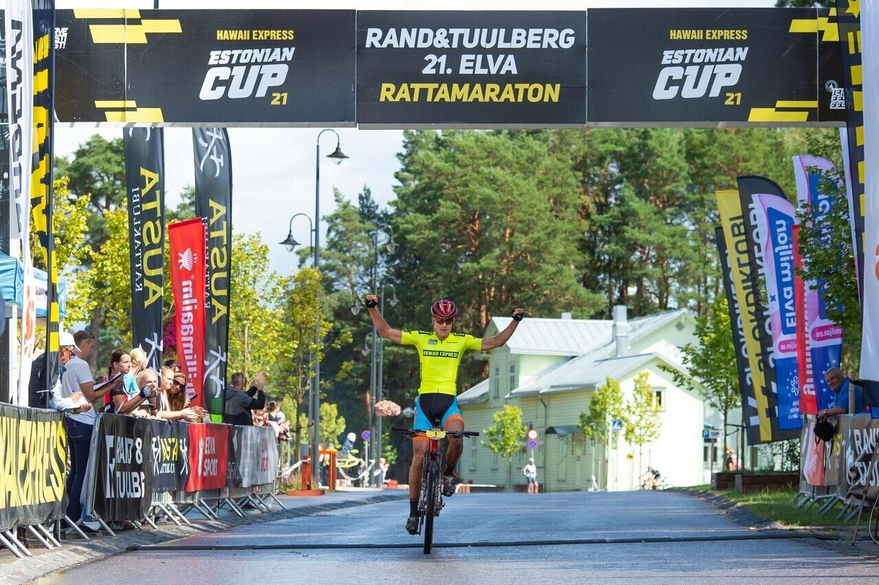 Gert Jõeäär 21.Elva rattamaratoni finišis