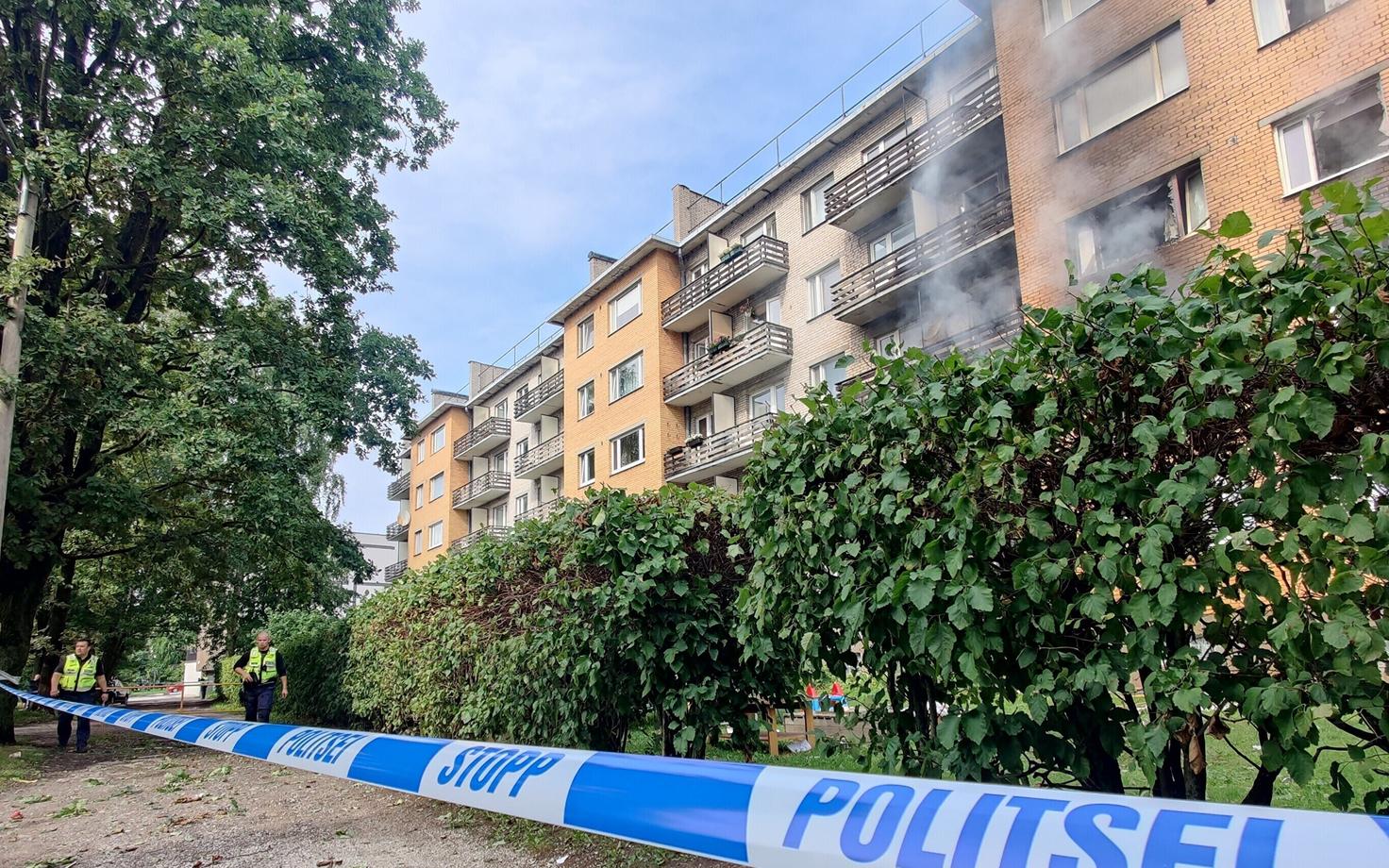 Взрыв бытового газа в жилом доме в Тарту.
