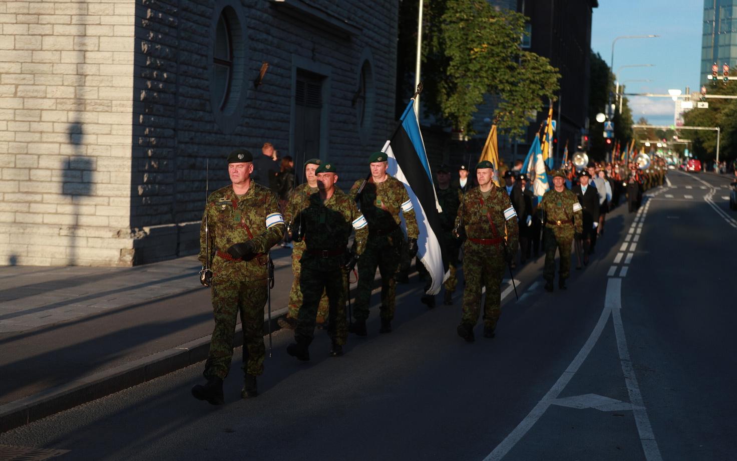 Kaitseliidu rongkäik Tallinnas 20. augustil