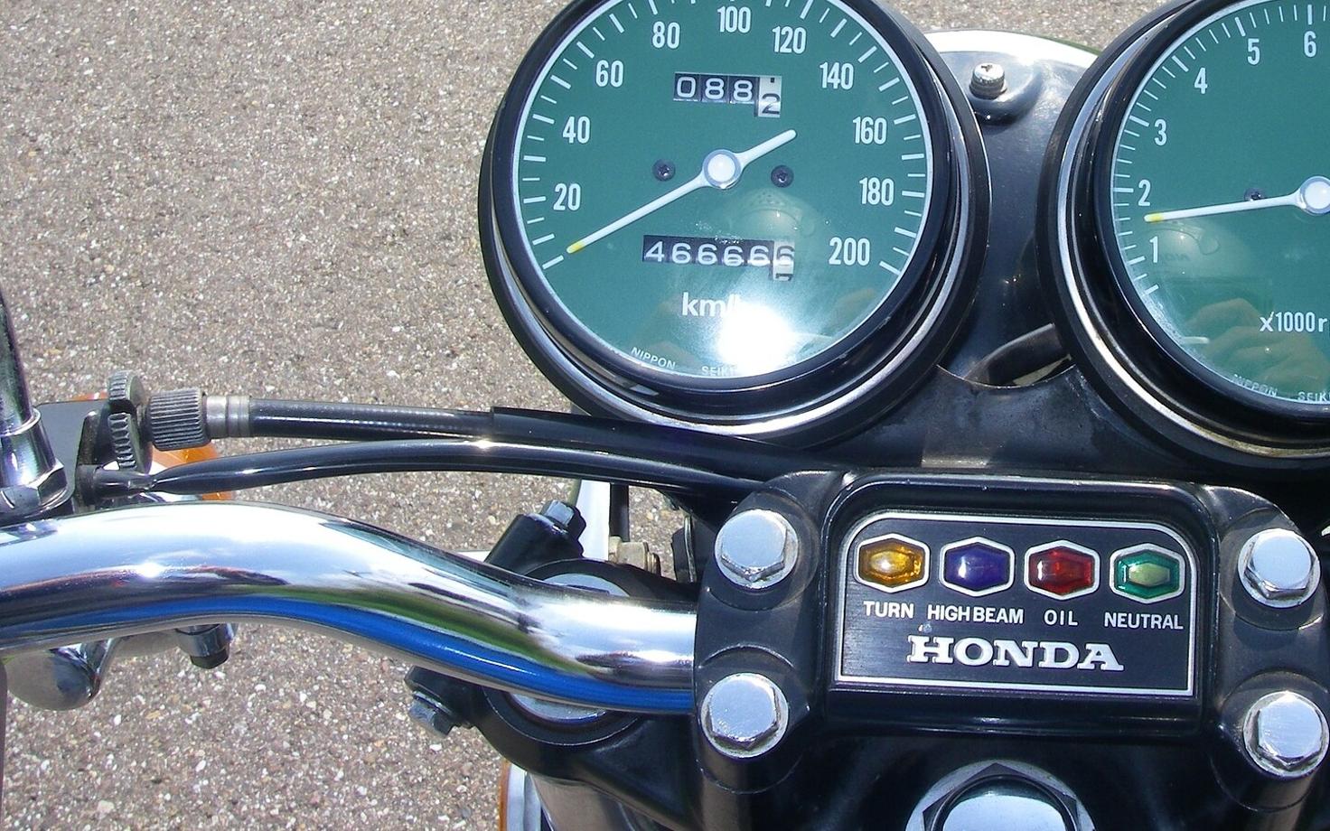 Мотоцикл Honda. Иллюстративная фотография..