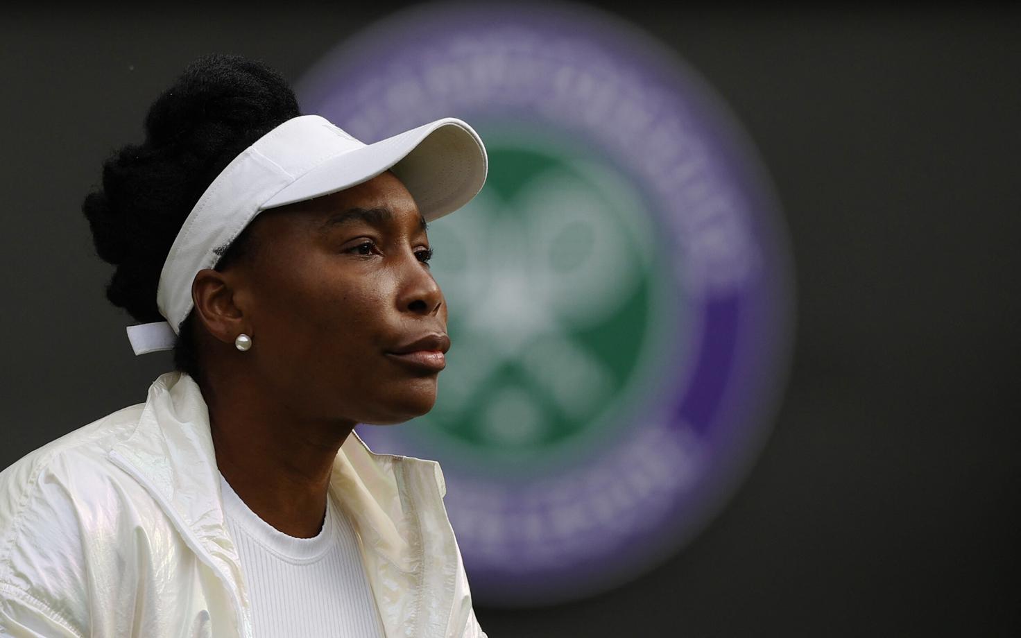 Venus Williams Wimbledoni suure slämmi turniiril.