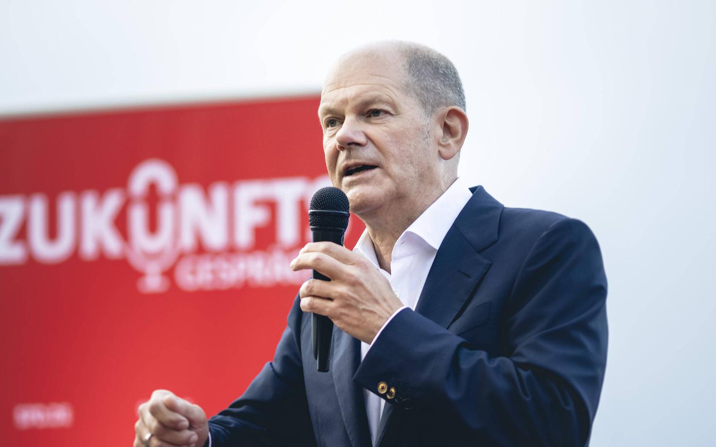 Saksa sotsiaaldemokraatide (SPD) kantslerikandidaat Olaf Scholz. ületab populaarsuselt konservatiivide kandidaati mäekõrguselt.