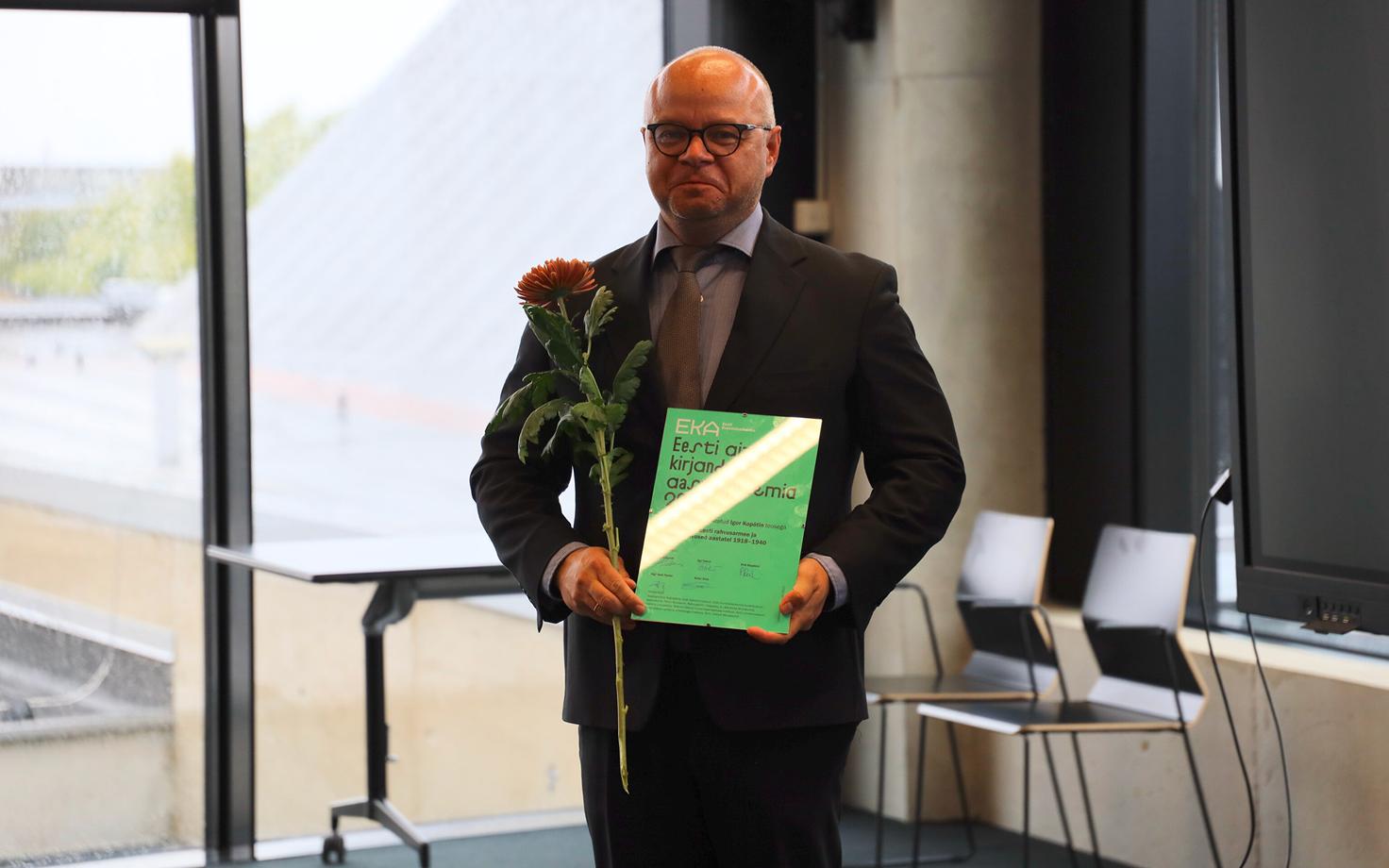 Ajalookirjanduse aastapreemia sai Igor Kopõtin.