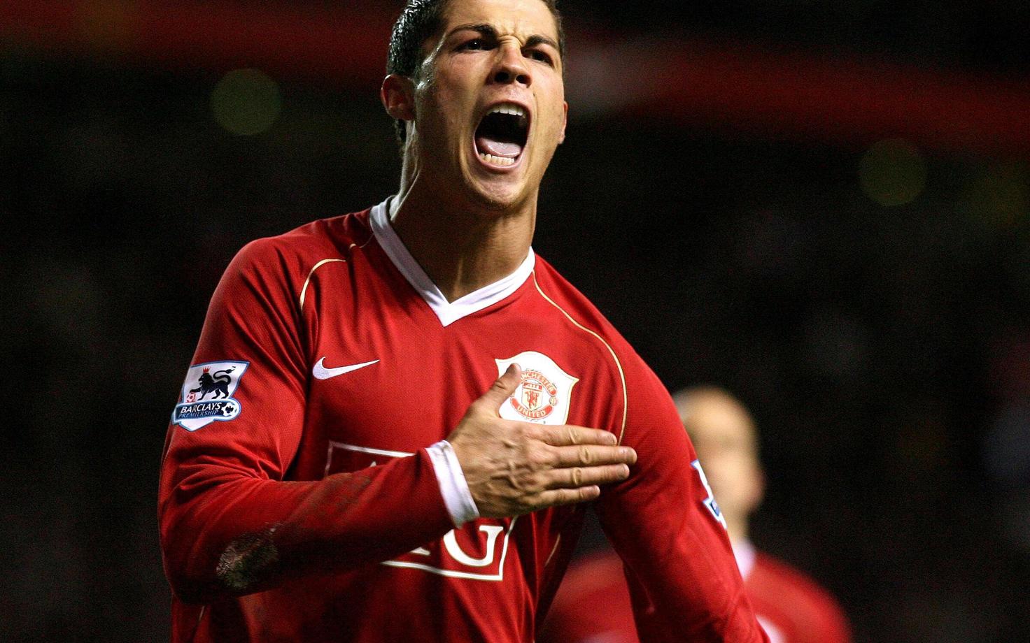 Cristiano Ronaldo 2007. aastal Manchester Unitedi särgis.