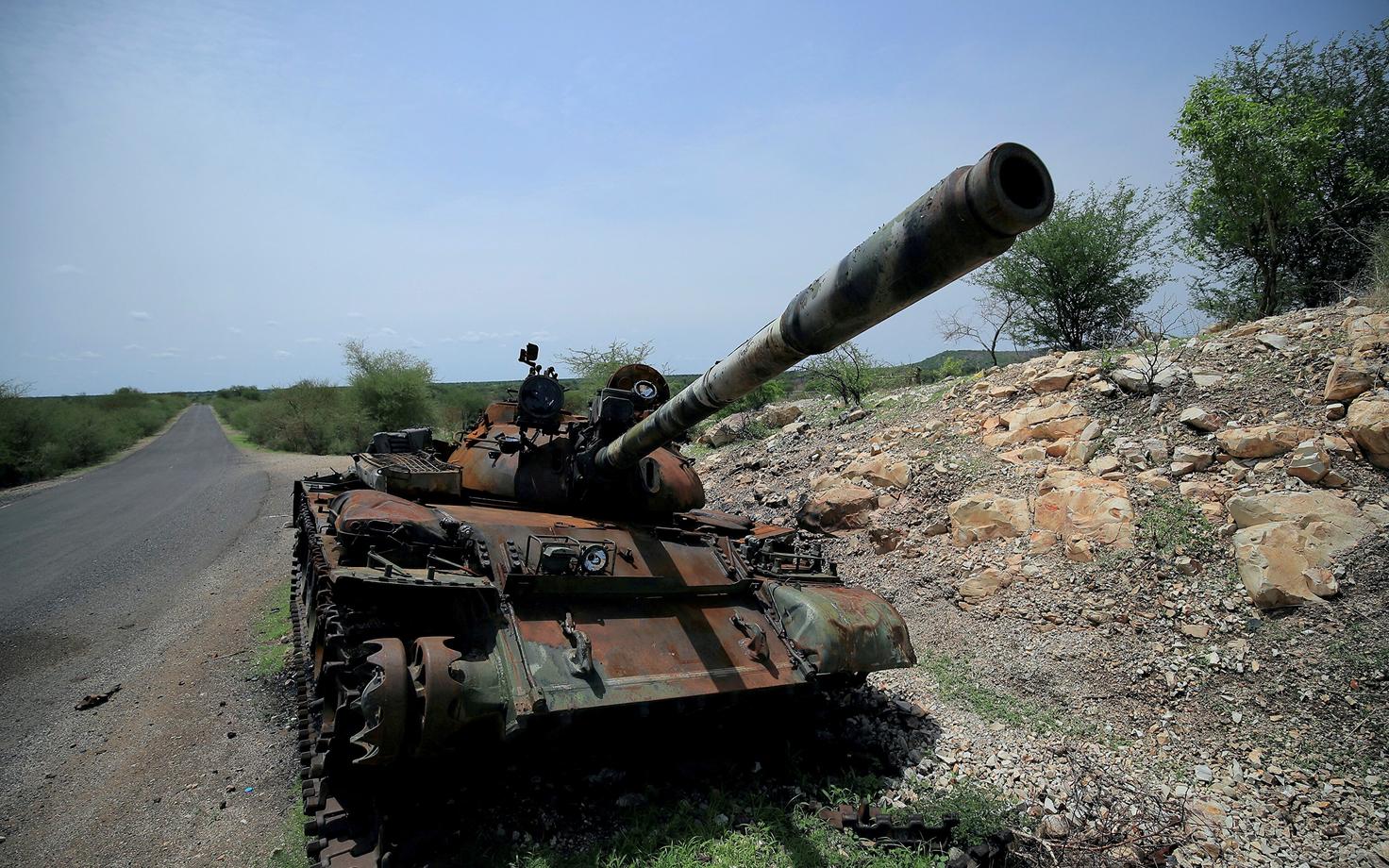 Hävitatud tank Etioopias