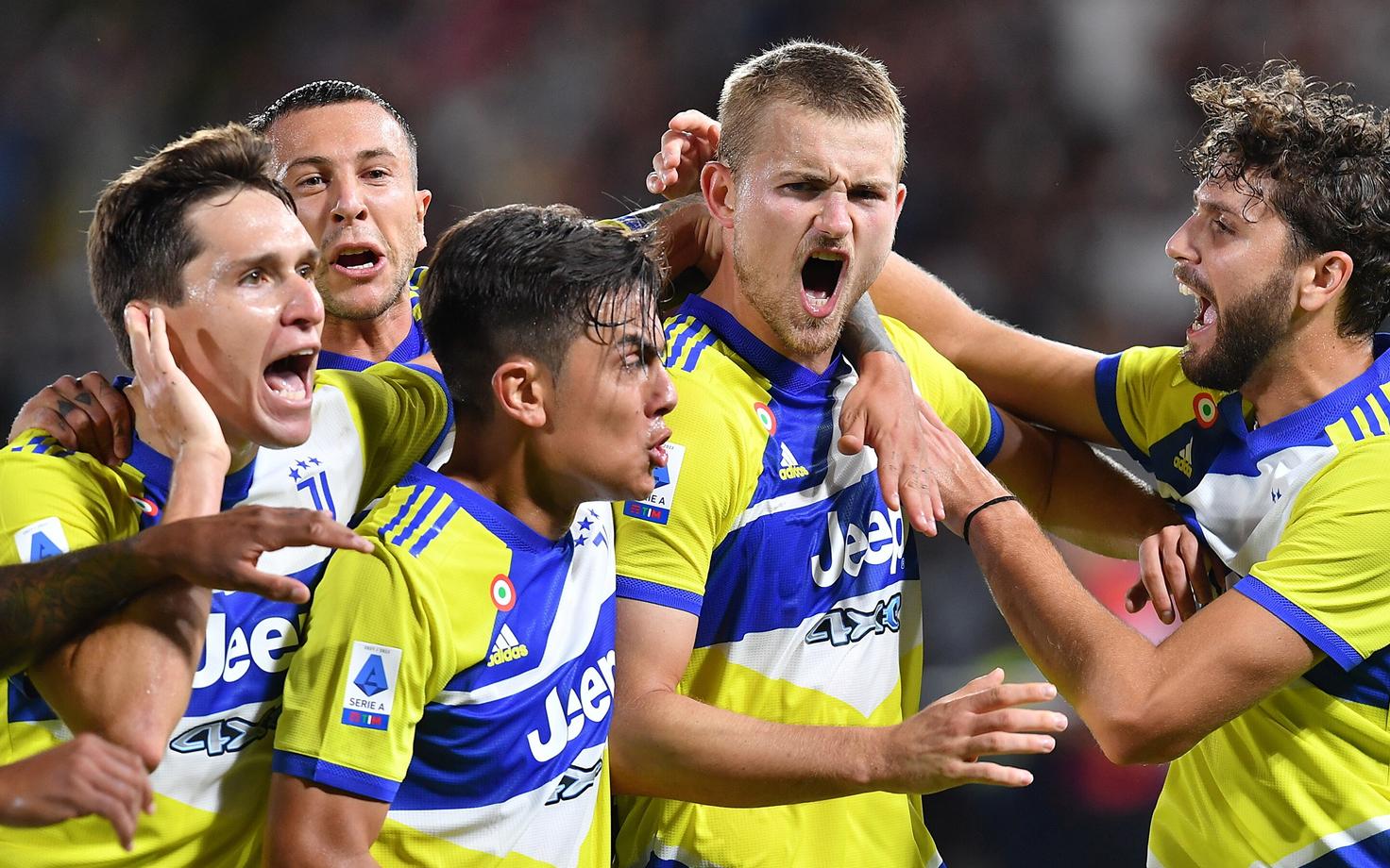Matthijs de Ligt (keskel) lõi kolmapäeval Juventuse võiduvärava