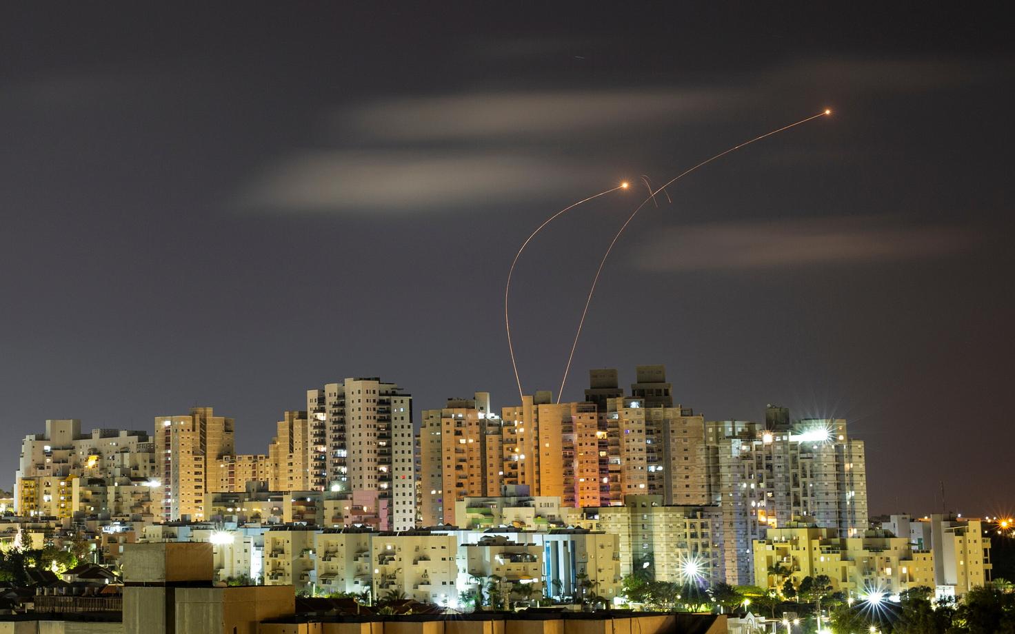 Raudkuppel töös Gaza kohal.