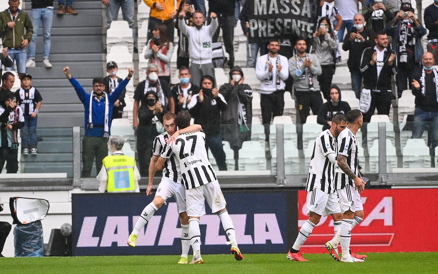 Juventus tähistamas Sampdoria vastu löödud väravat