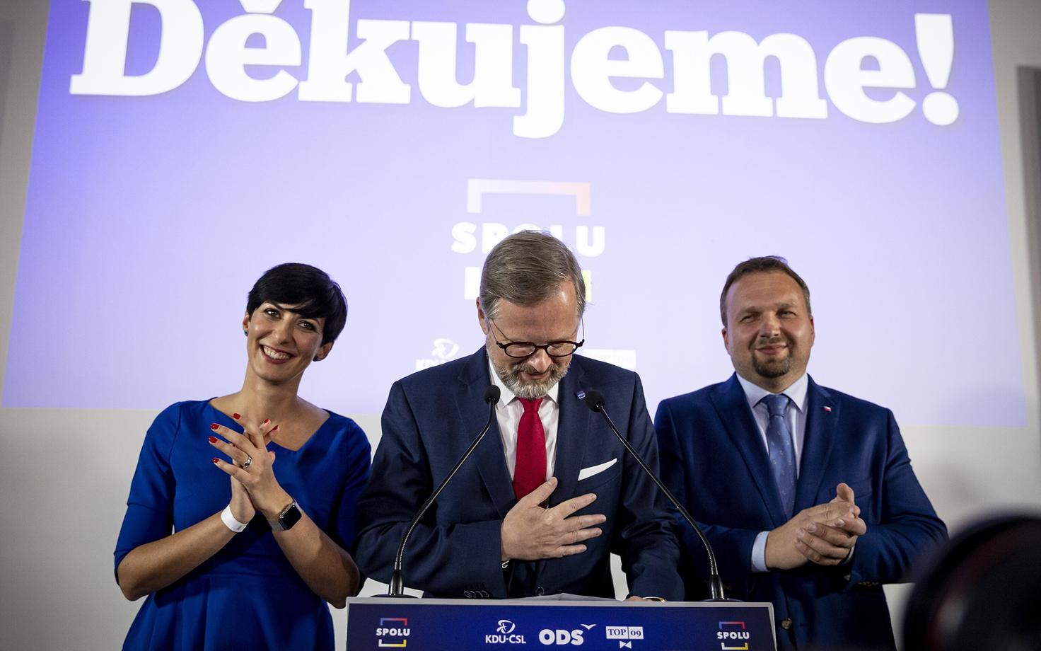Valimised võitnud koalitsiooni Üheskoos peaministrikandidaat, Kodanike Demokraatlik Partei (ODS) juht Petr Fiala.