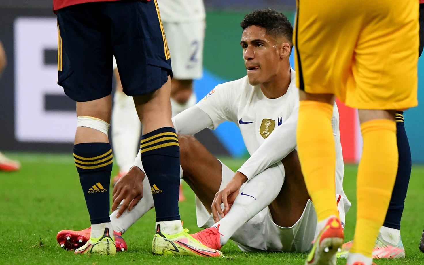 Raphael Varane kohtumises Hispaania vastu