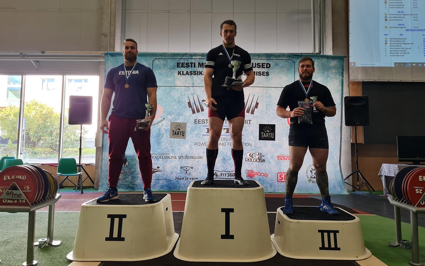 Siim Salin (vasakul), Argo Erit (keskel), Tõnis Holmberg (paremal)