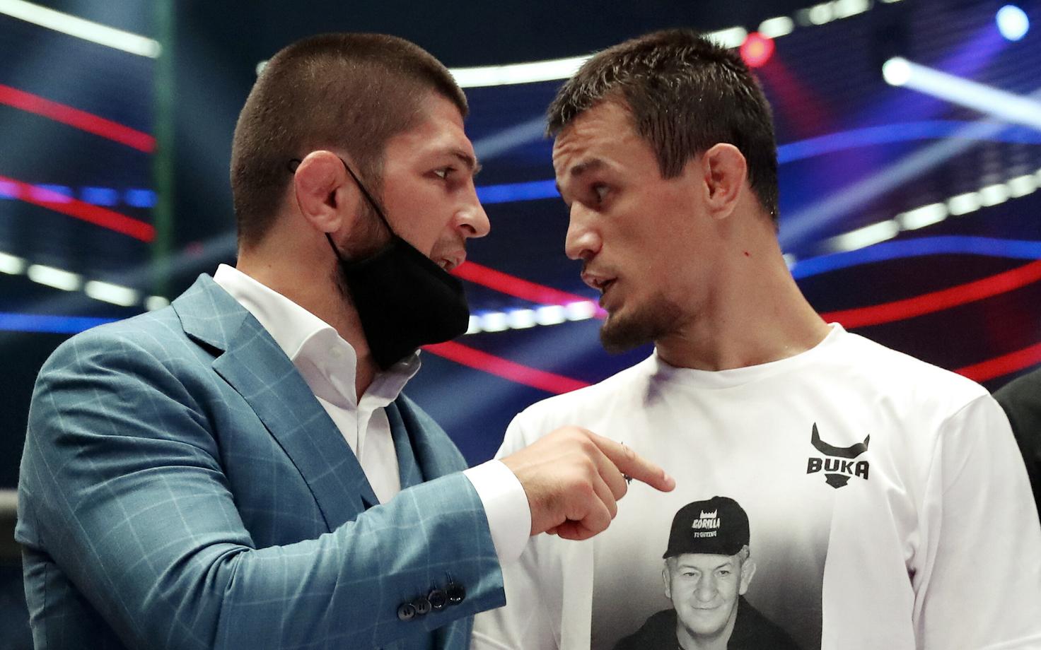 Khabib Nurmagomedov (vasakul) ja Usman Nurmagomedov (paremal)