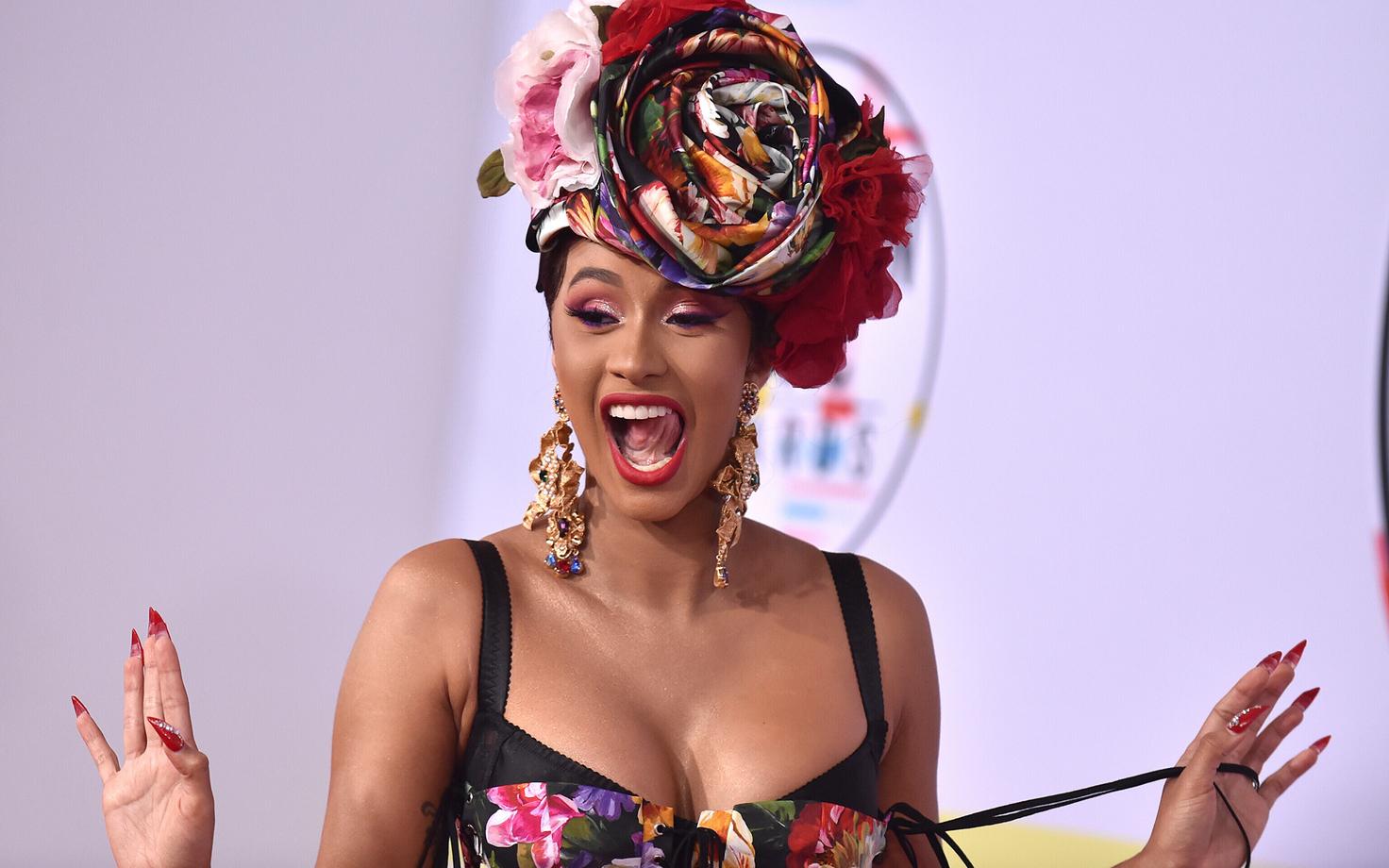 Räppar Cardi B 2018. aasta Ameerika muusikaauhindade jagamisel