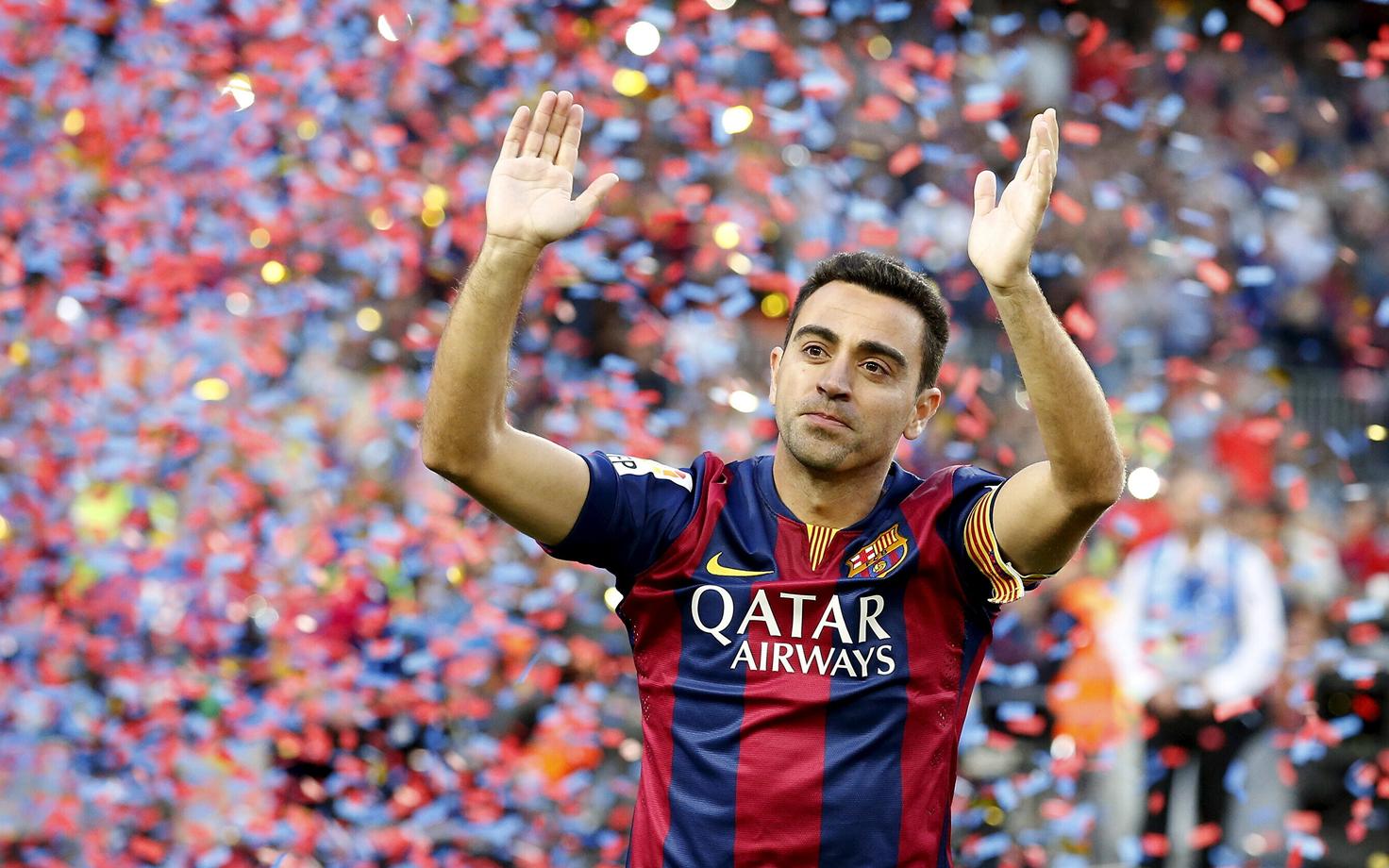 Xavi oma hüvastijätumängul Barcelonas