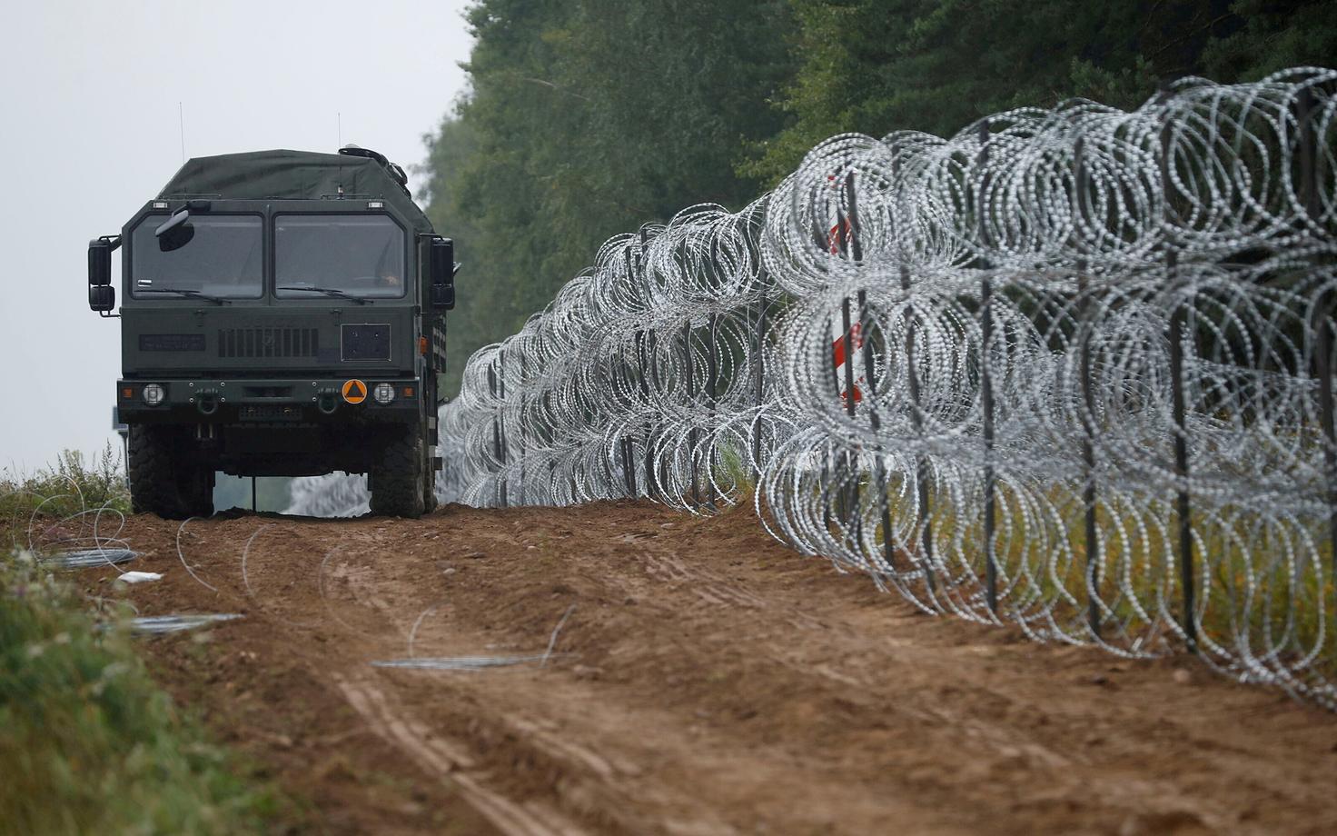 Граница Белоруссии и Польши.