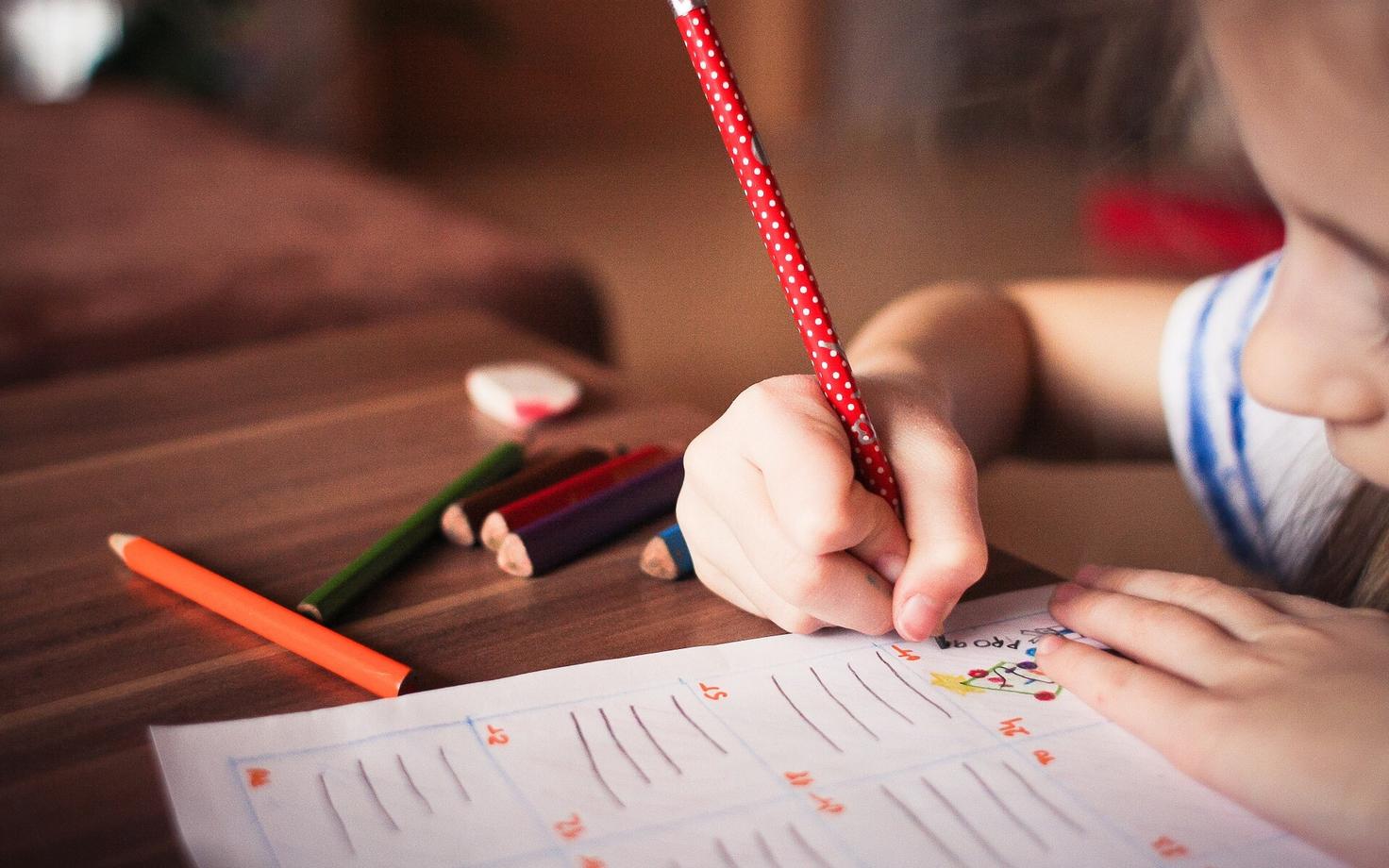 A child at kindergarten.