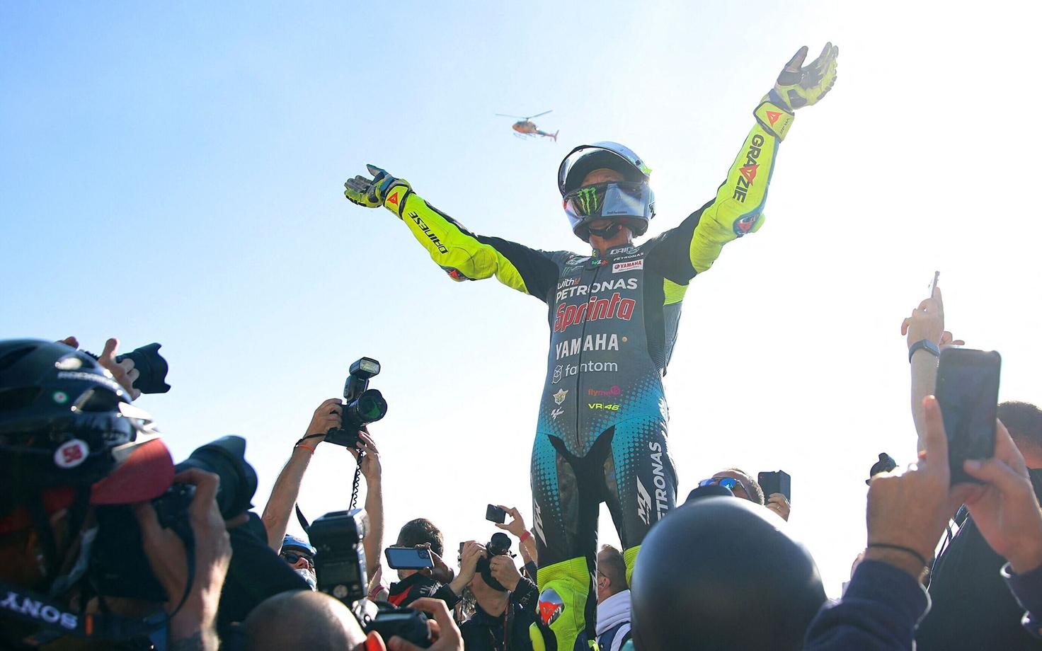 Valentino Rossi karjääri viimase MotoGP etapi järel