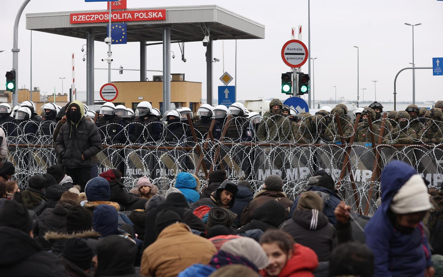 Migrandikriis Poola-Valgevene piiril.