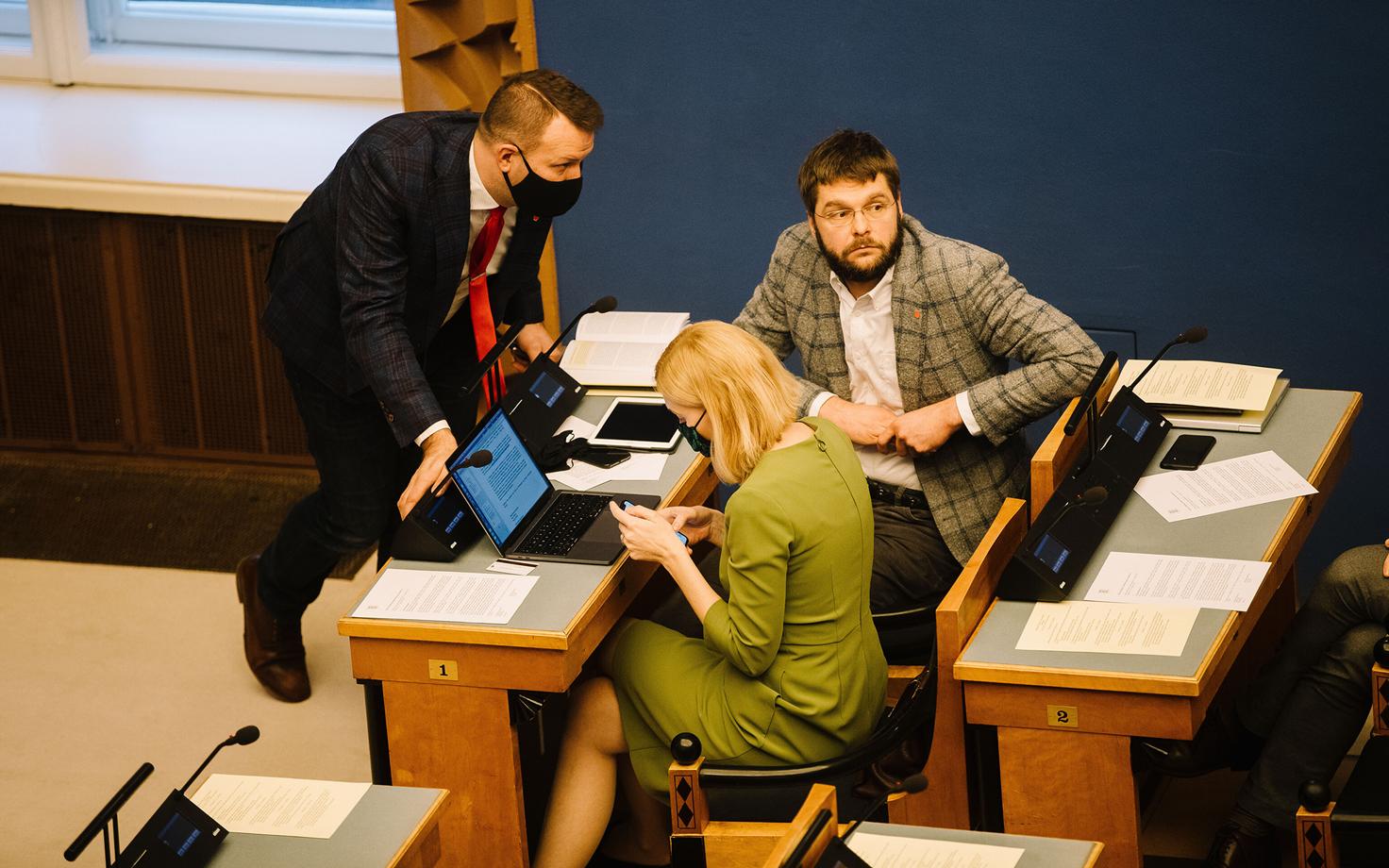 Jevgeni Ossinovski riigikogus.
