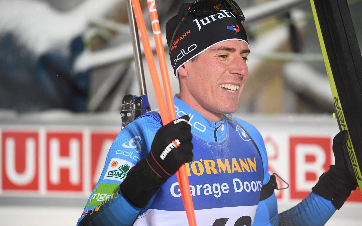 Prantslane Quentin Fillon Maillet uute kinnastega