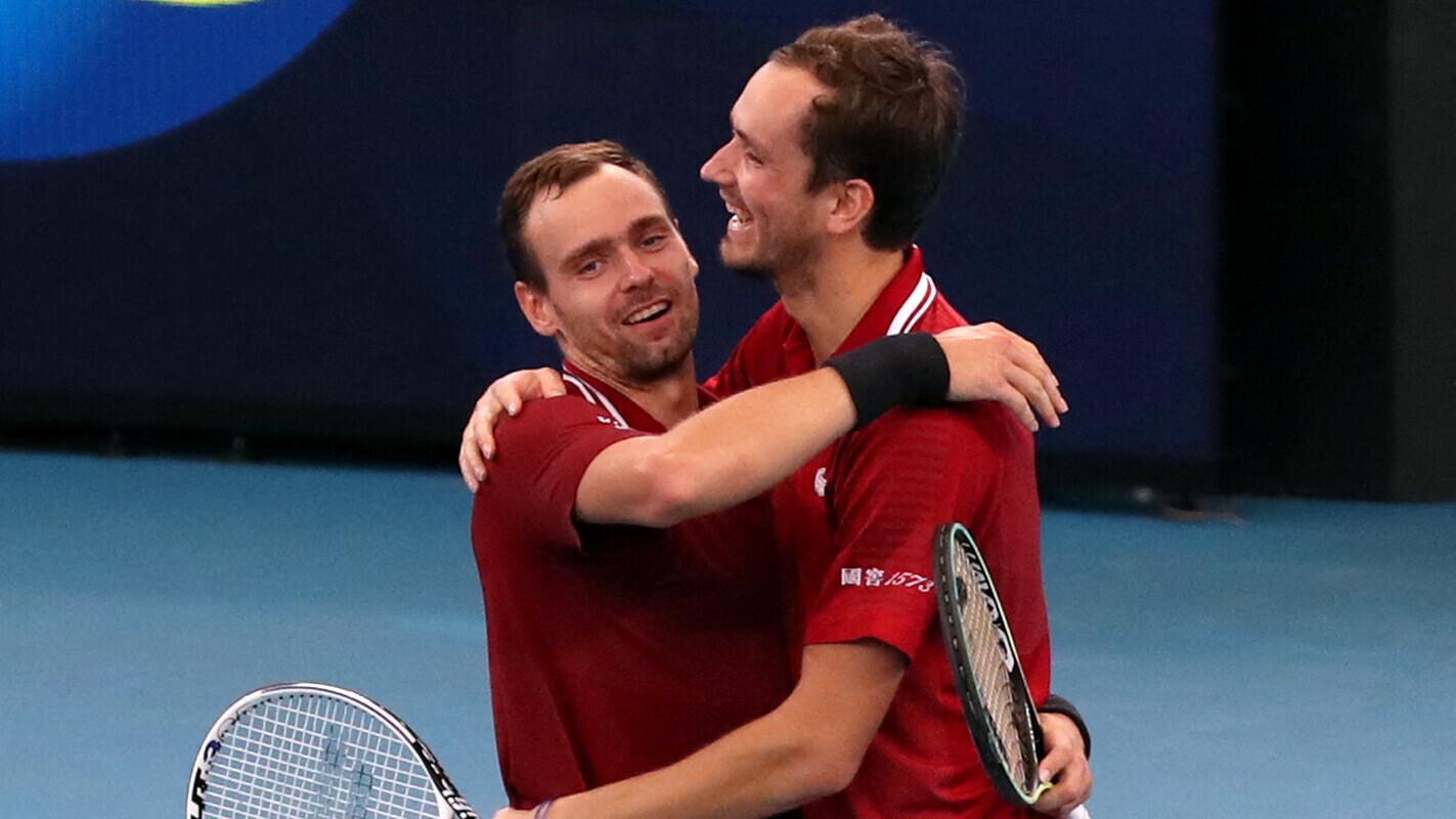 Roman Safiullin ja Daniil Medvedev