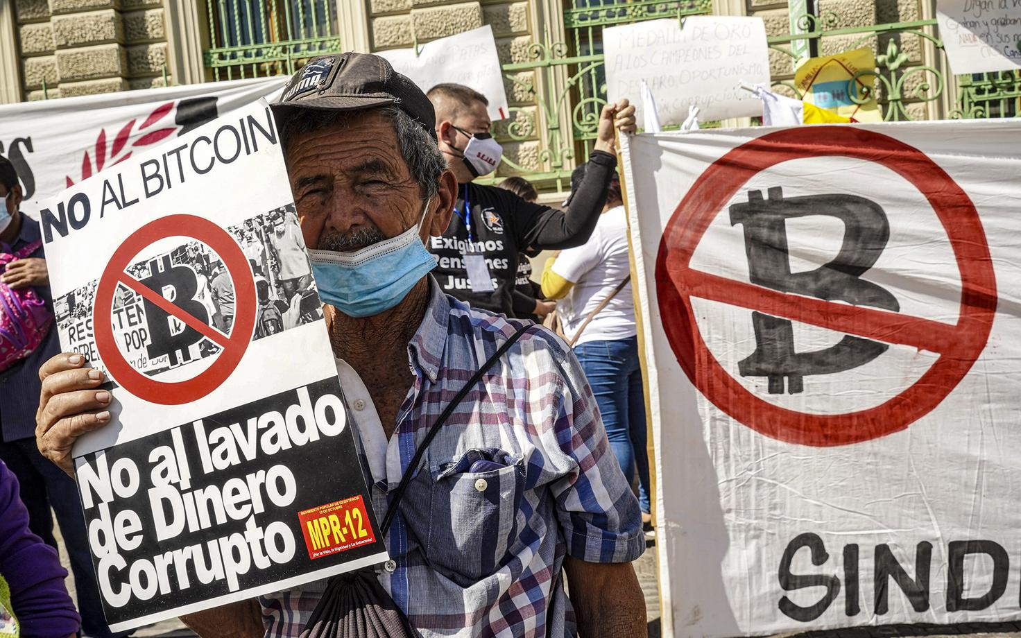 Bitcoini vastased protestid El Salvadoris