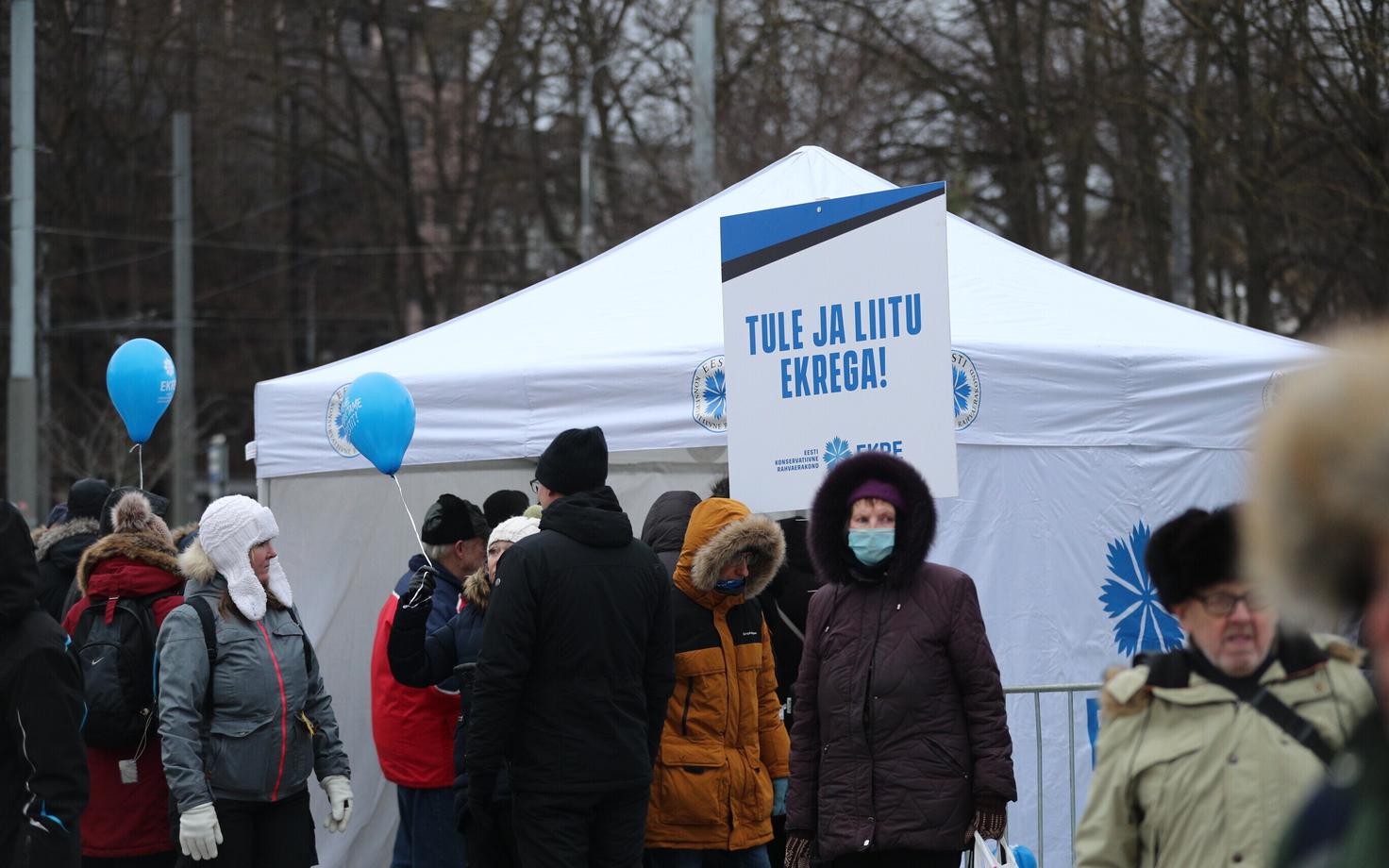 Рейтинг EKRE остается стабильно высоким.