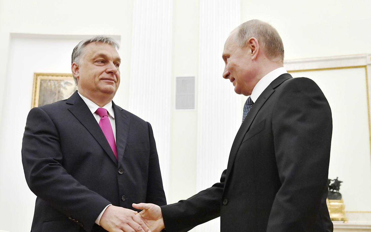 Venemaa president Vladimir Putin võttis Ungari peaministri Viktor Orbani 2018. aastal vastu Kremlis
