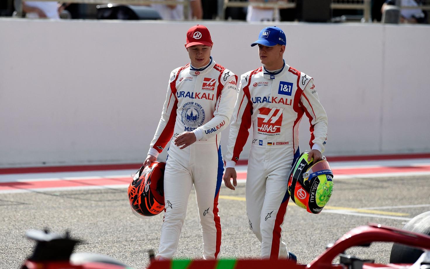 Nikita Mazepin ja Mick Schumacher