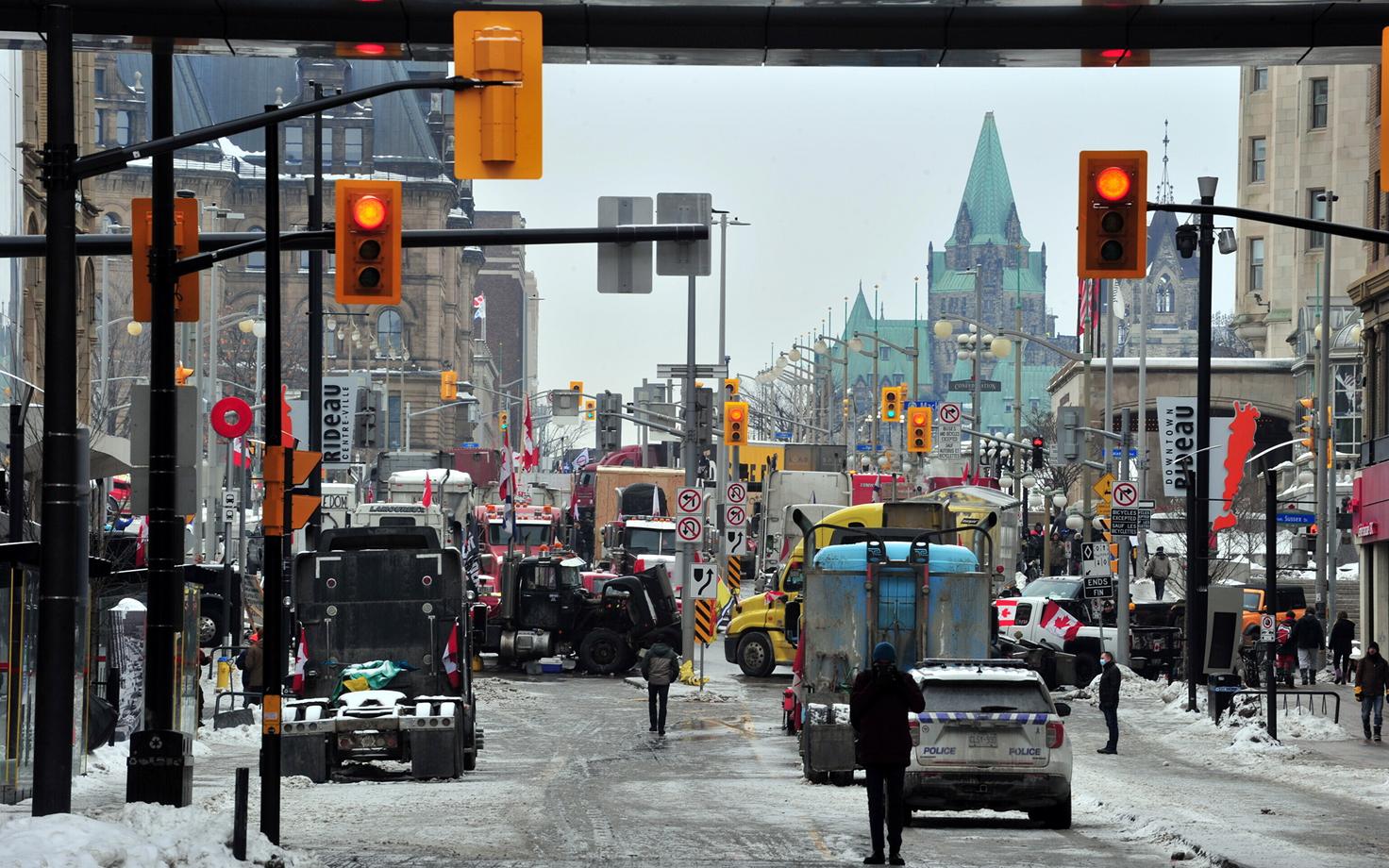 Veokijuhtide protest Ottawas