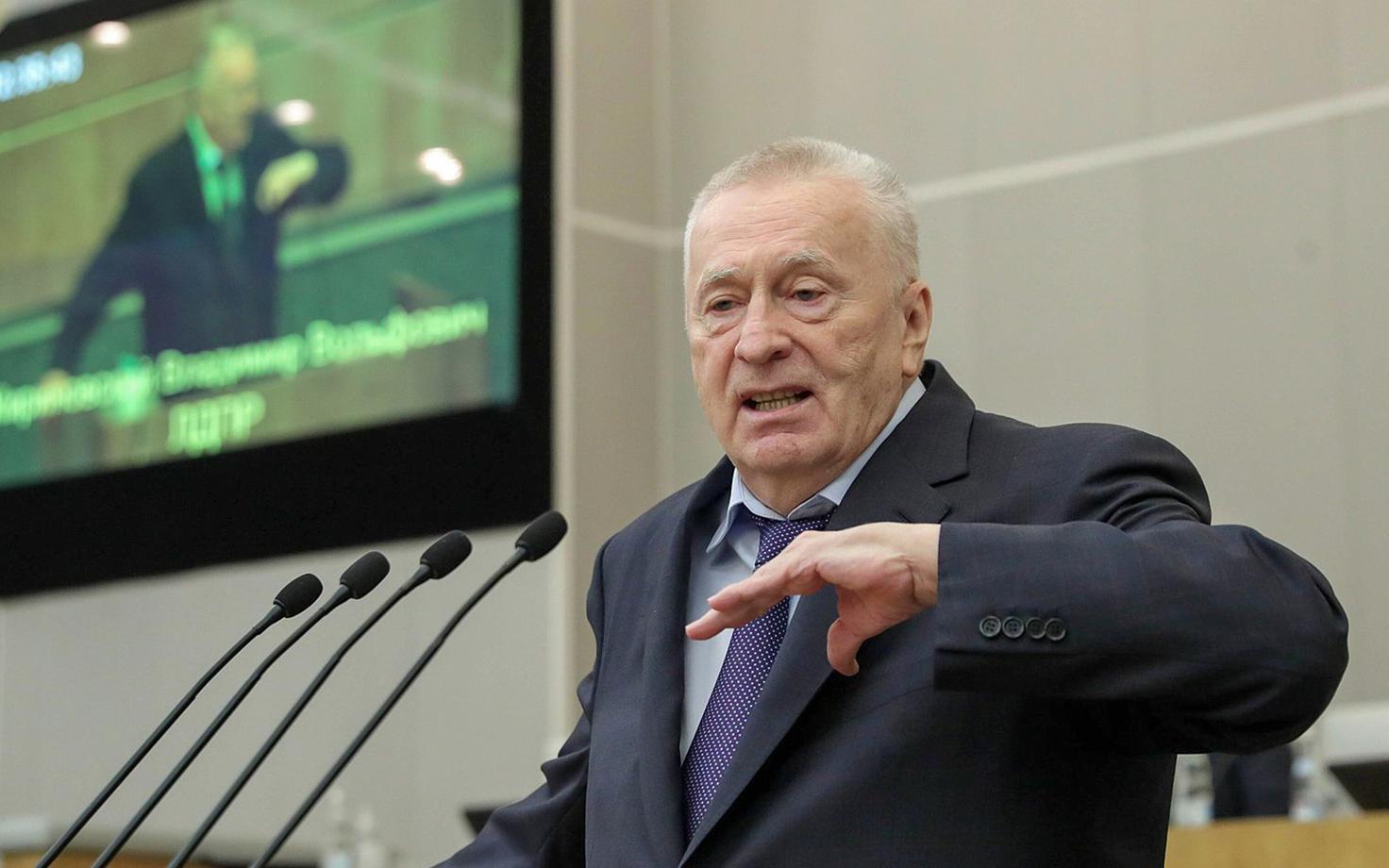 Vladimir Žirinovski tänavu jaanuari keskel riigiduumas.