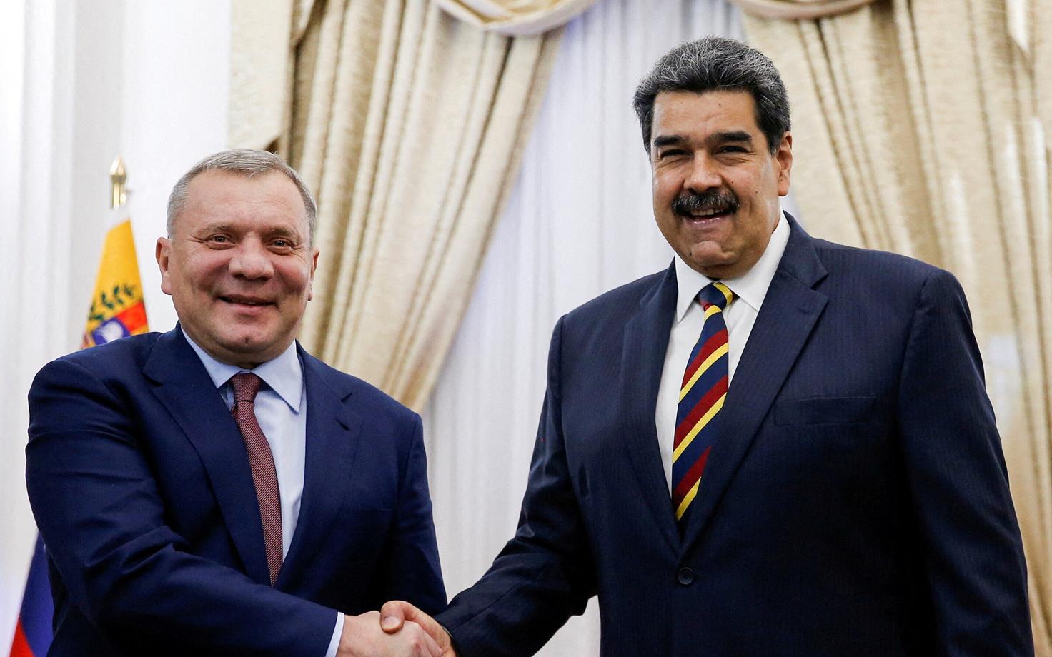 Вице-премьер правительства РФ Юрий Борисов и президент Венесуэлы Николас Мадуро.