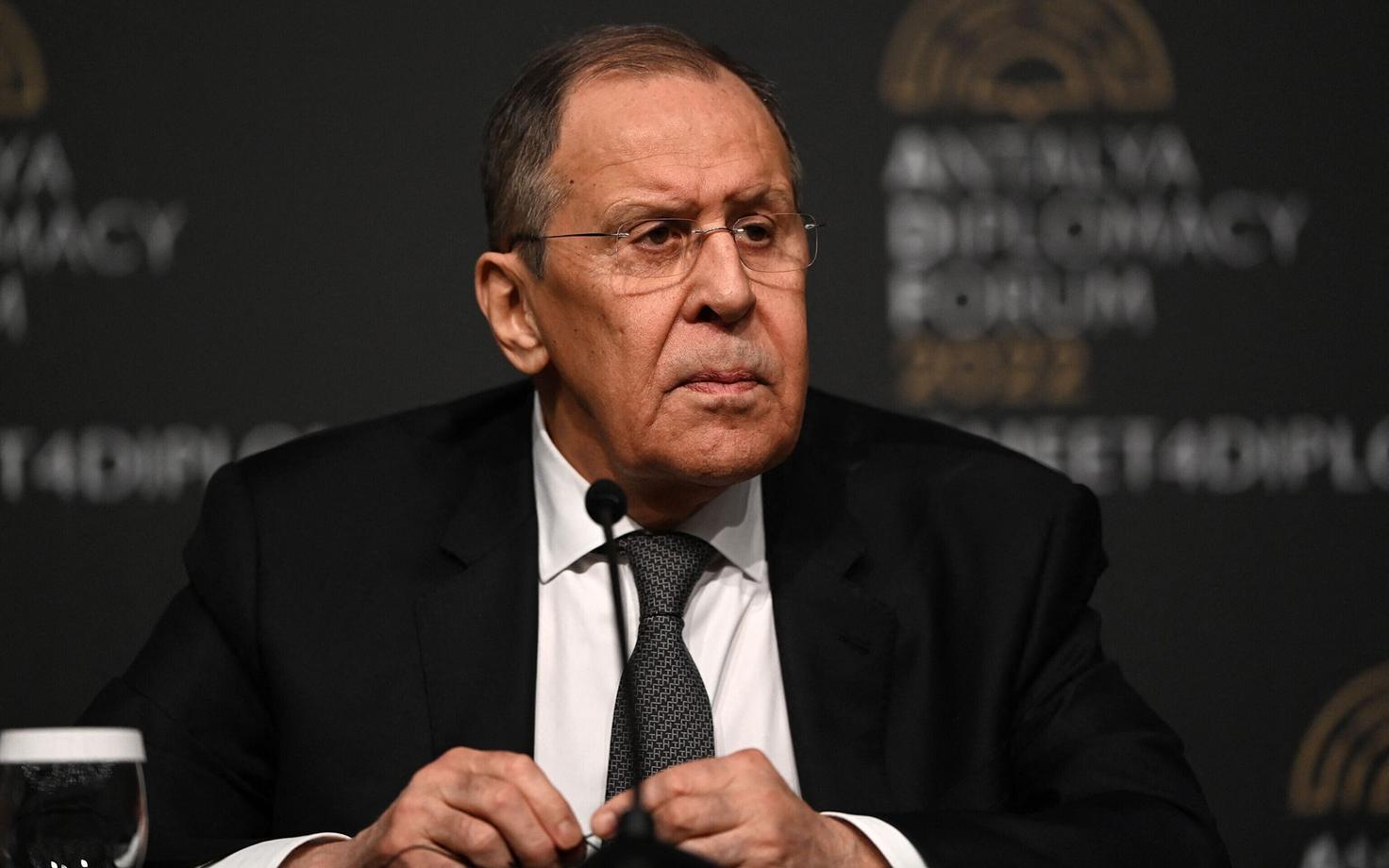 Сергей Лавров на переговорах в Анталье 10 марта 2022 г.
