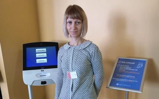 Новый сотрудник Нарвского отделения полиции Людмила.