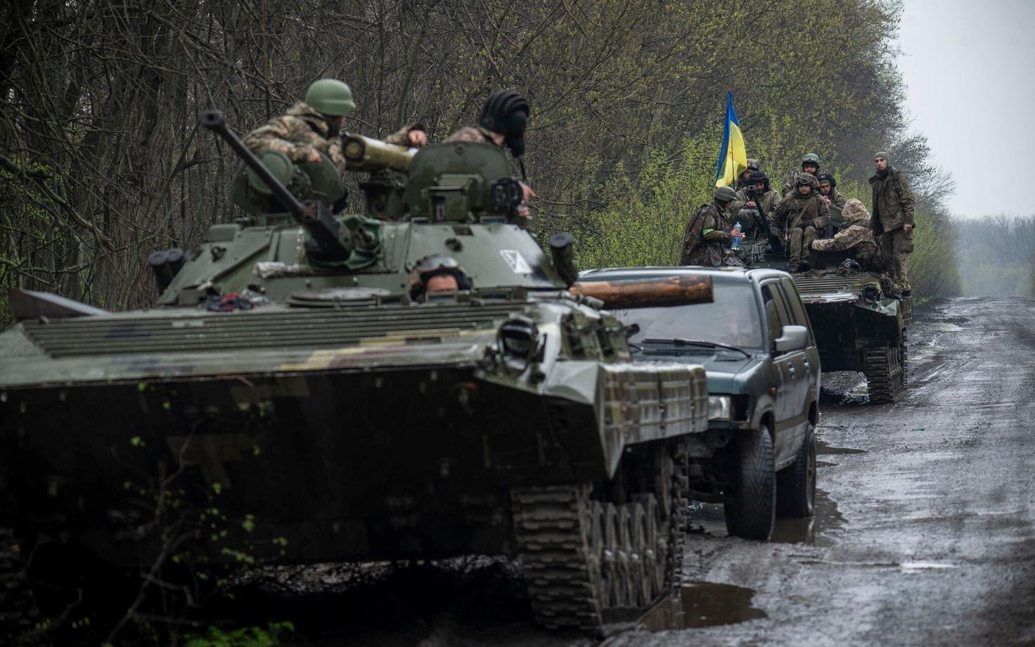 Украинские военные.