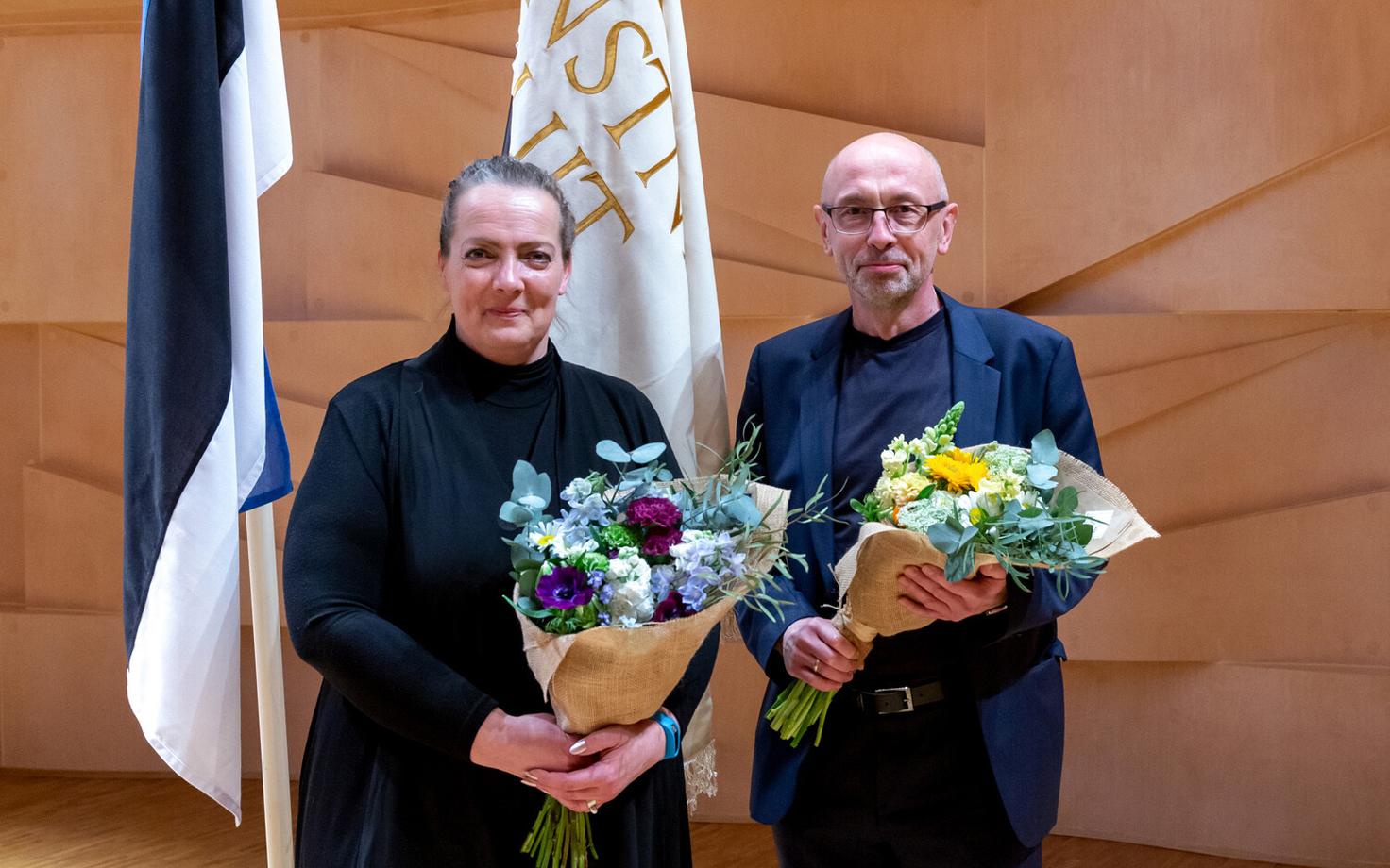 EKLi president Elin Kard ja asepresident Vano Allsalu