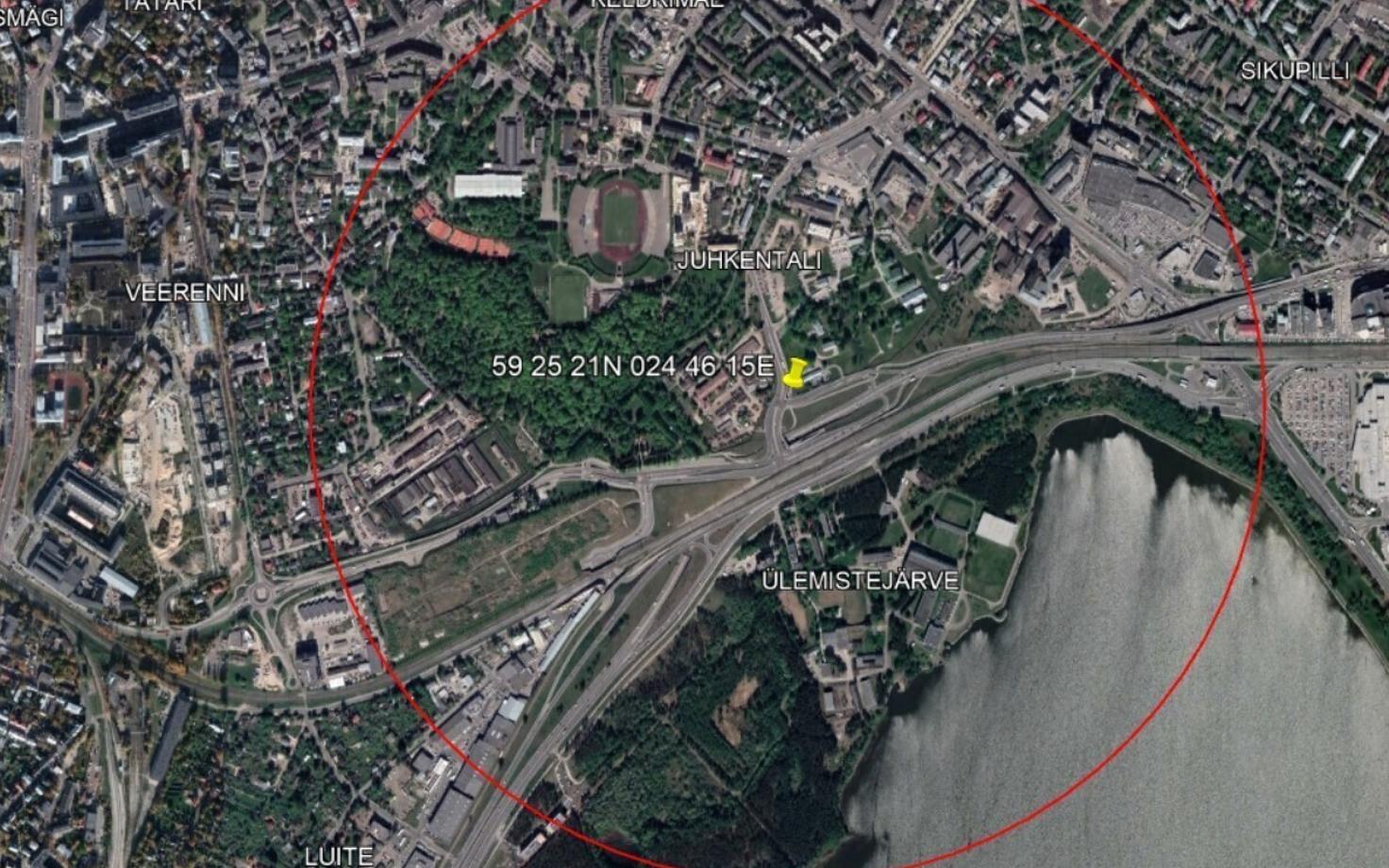Lennupiirangu ala Tallinnas.