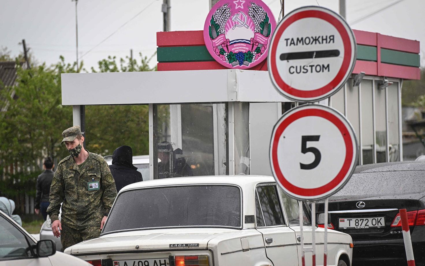 Transnistria piiripunkt piiril Moldovaga.