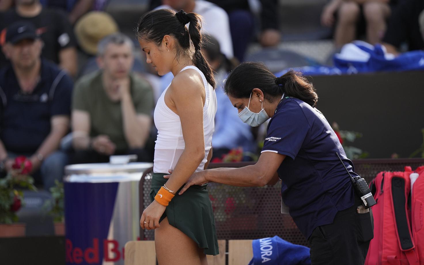 Emma Raducanu Rooma tenniseturniiril