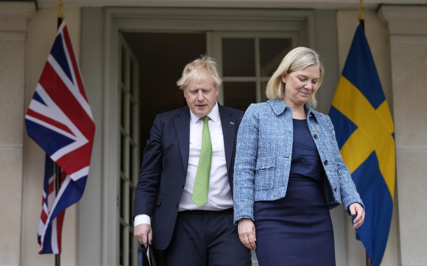 Boris Johnson ja Magdalena Andersson