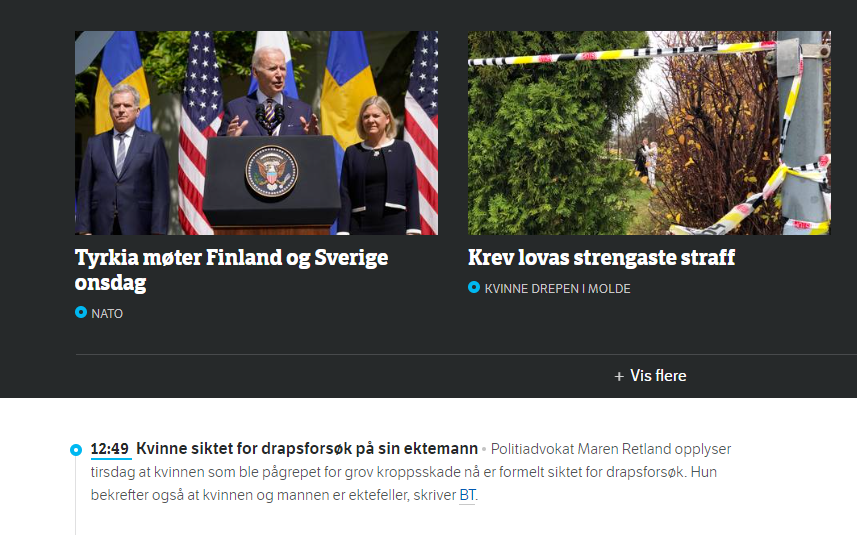 NRK veebileht.