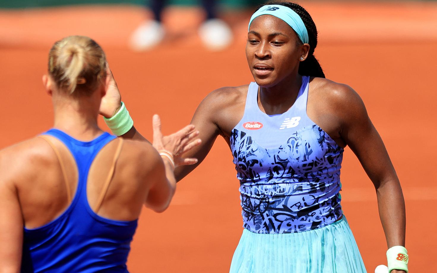 Kaia Kanepi ja Coco Gauff