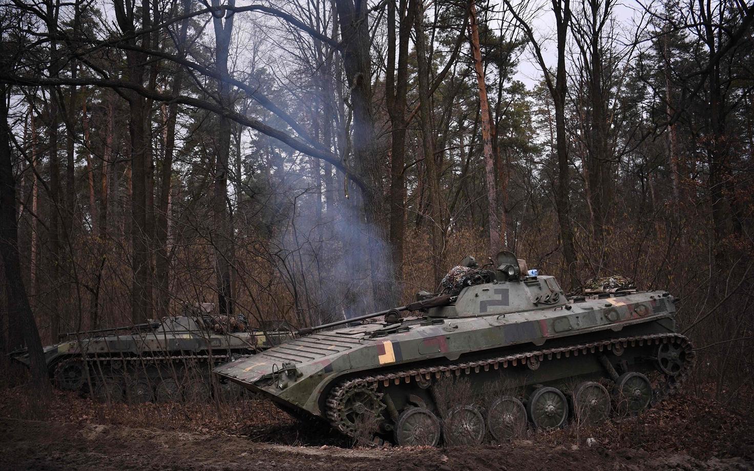 Ukraina BMP-2 lahingumasin Kiievi lähistel